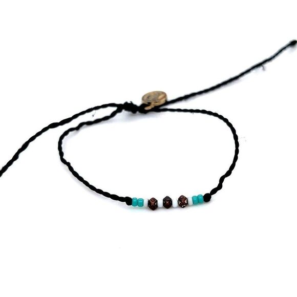 Pura Vida Black Strand Bead Bracelet - Picture 1 of 3